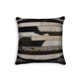 18" Black and White Cowhide Throw Pillow - Homeroots - Flyclothing LLC