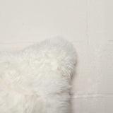 Set of Two 18" Natural Sheepskin Throw Pillows - Homeroots - Flyclothing LLC