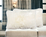 Set of Two 12" X 20" Natural Cowhide Throw Pillow - Homeroots