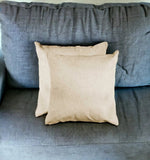 Set of Two Natural Cowhide Throw Pillow - Homeroots