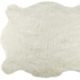 5' X 8' Polar Bear Off White Faux Hide Area Rug - Homeroots - Flyclothing LLC