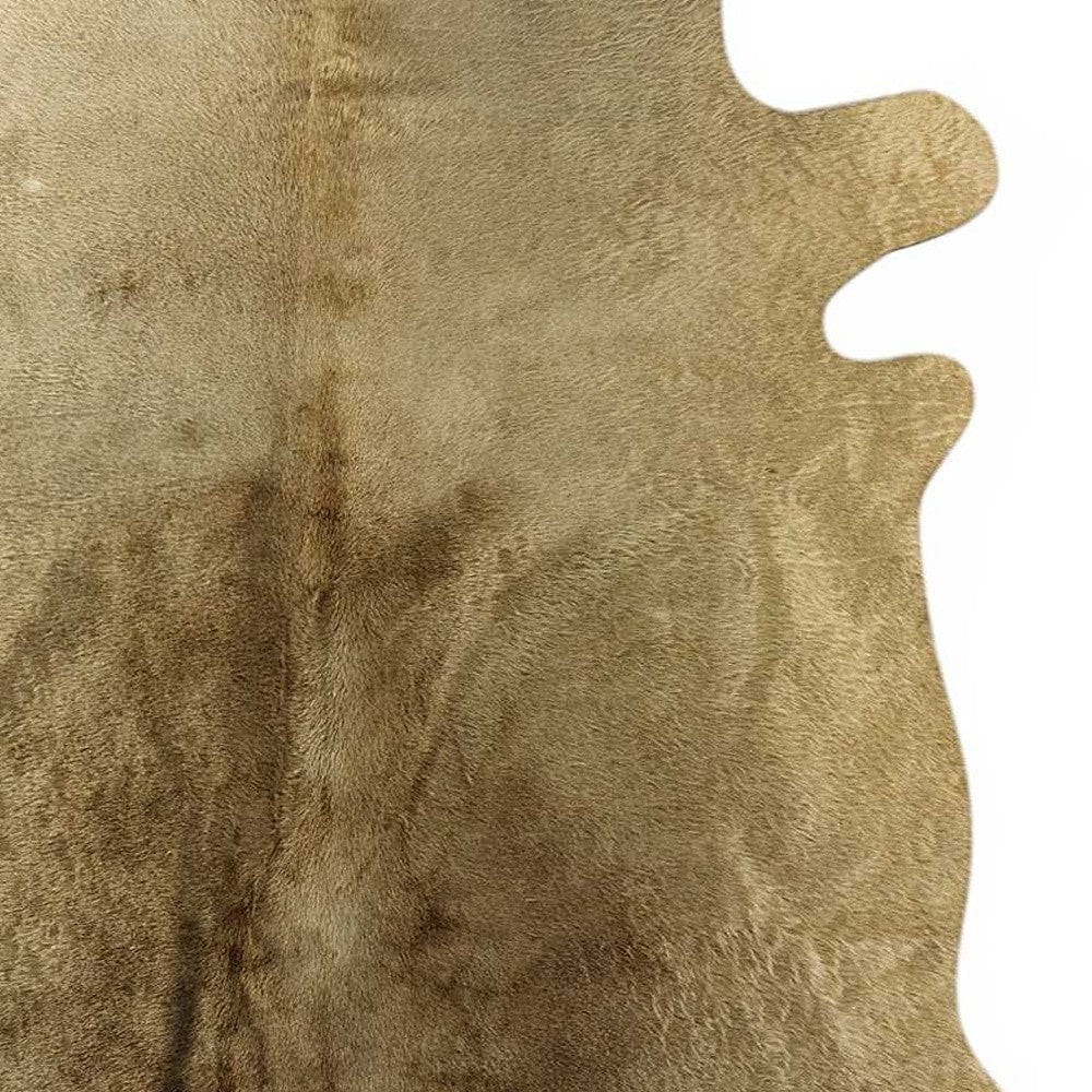 72" X 84" Taupe Cowhide Area Rug - Homeroots - Flyclothing LLC