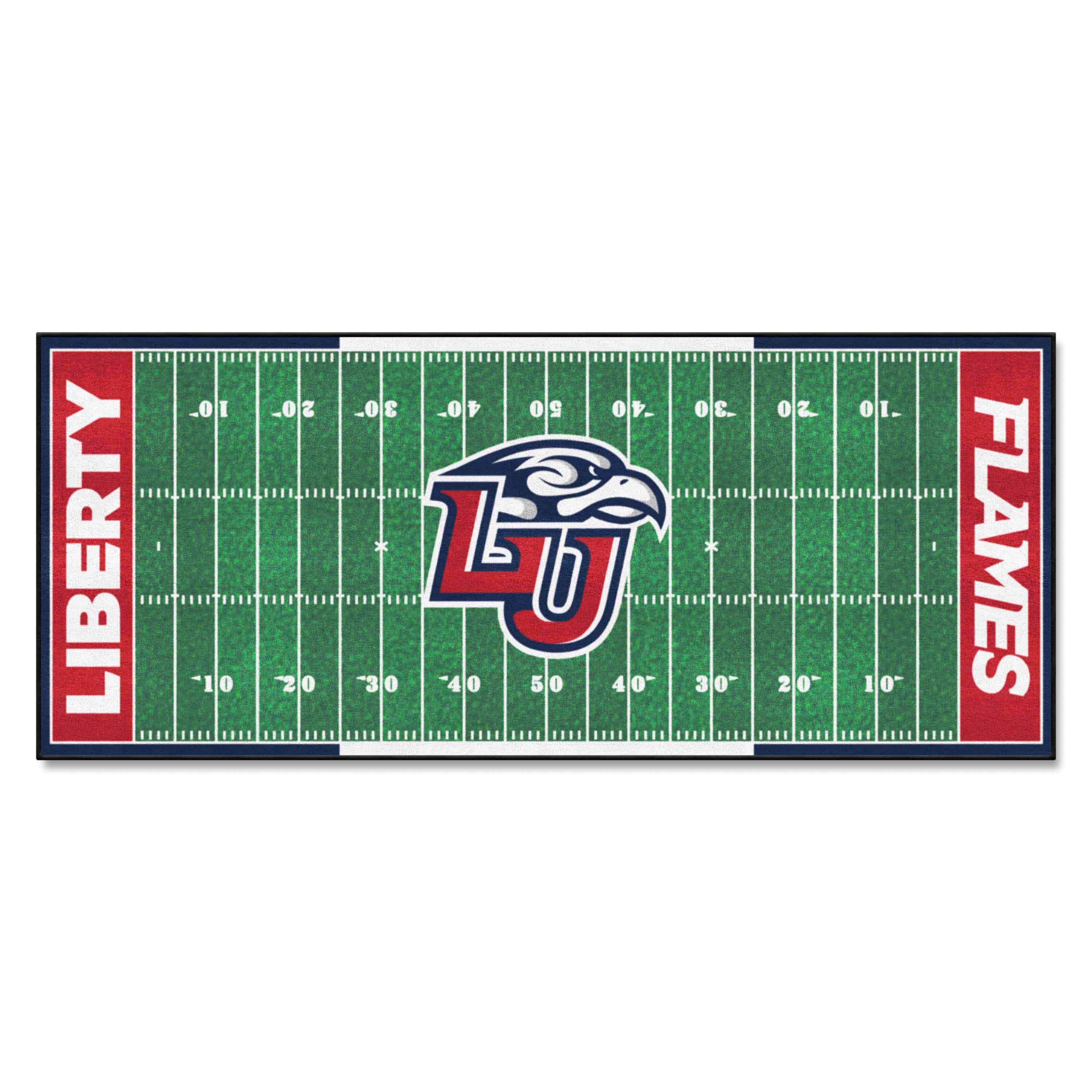 Liberty Flames Field Runner Mat - 30in. x 72in. - Liberty