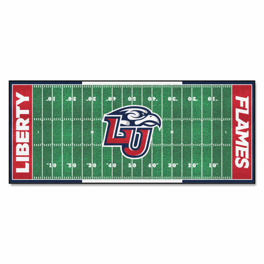 Liberty Flames Field Runner Mat - 30in. x 72in. - Liberty