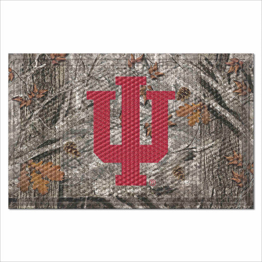Indiana Hooisers Camo Rubber Scraper Door Mat - Indiana