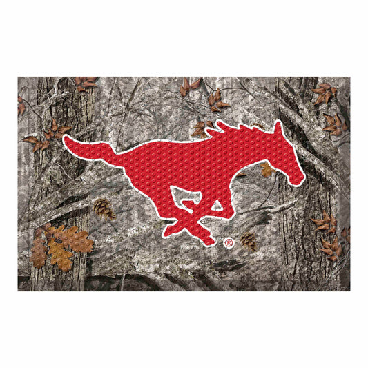 SMU Rubber Scraper Door Mat Camo