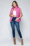Snobbish Zip Up Turtleneck Vest with Pockets - Trendsi - Flyclothing LLC