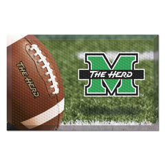 Marshall Thundering Herd Rubber Scraper Door Mat - Marshall