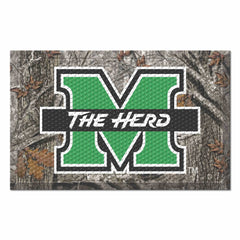 Marshall Thundering Herd Rubber Scraper Door Mat Camo - Marshall