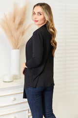 Culture Code Full Size Open Front Cardigan - Trendsi - Flyclothing LLC