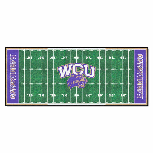 Western Carolina Catamounts Field Runner Mat - 30in. x 72in.