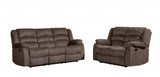 Three Piece Indoor Brown Microsuede Six Person Seating Set - Homeroots - Flyclothing LLC