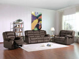 Three Piece Indoor Brown Microsuede Six Person Seating Set - Homeroots - Flyclothing LLC