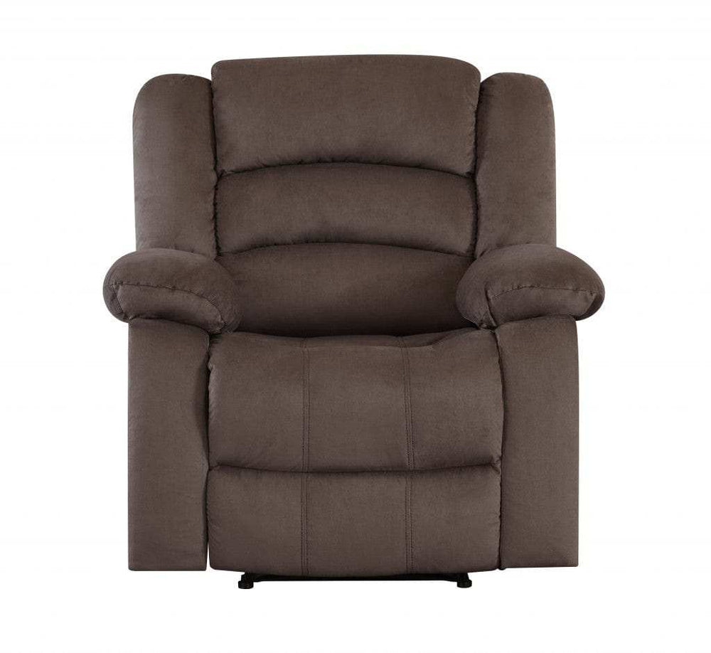 Three Piece Indoor Brown Microsuede Six Person Seating Set - Homeroots - Flyclothing LLC
