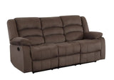40" Contemporary Brown Fabric Sofa - Homeroots