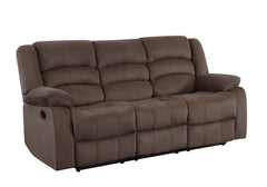 40" Contemporary Brown Fabric Sofa - Homeroots
