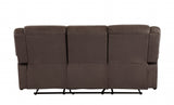 40" Contemporary Brown Fabric Sofa - Homeroots