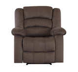 40" Contemporary Brown Fabric Chair - Homeroots
