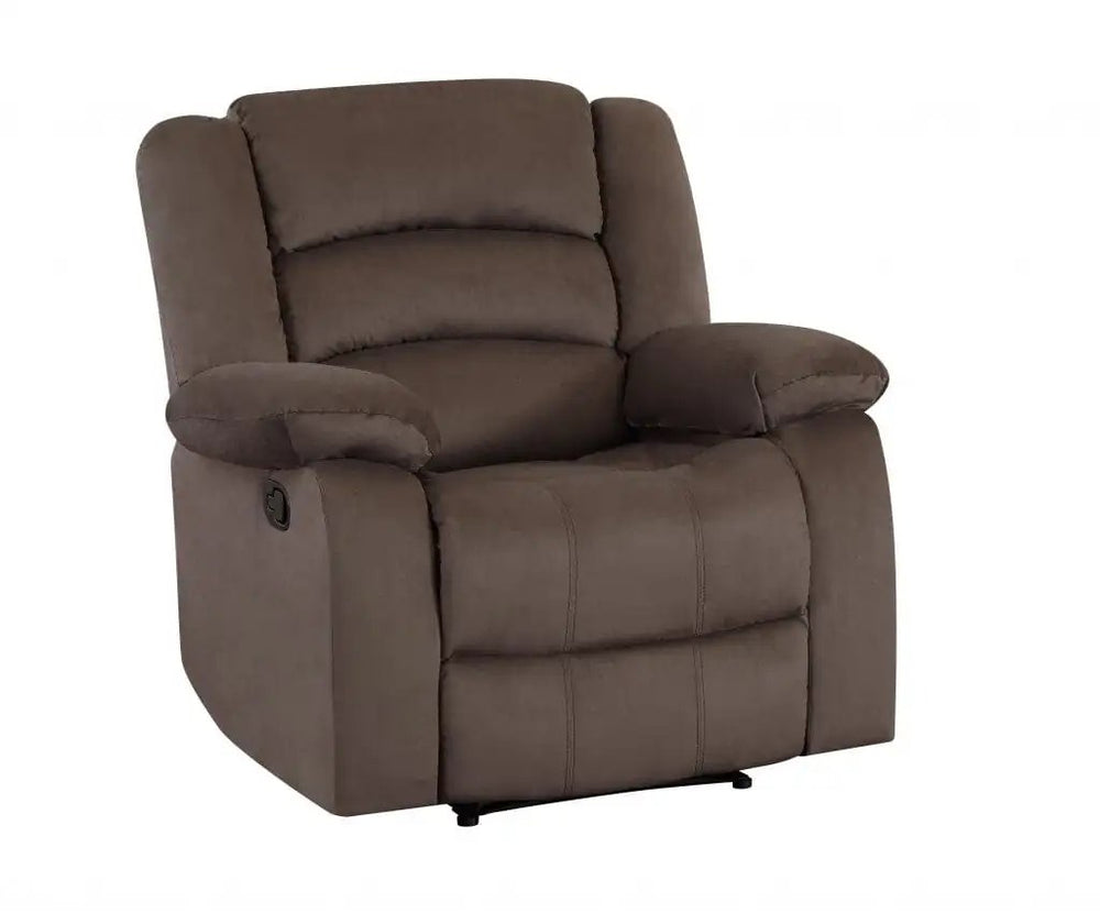 40" Contemporary Brown Fabric Chair - Homeroots - Flyclothing LLC