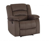40" Contemporary Brown Fabric Chair - Homeroots