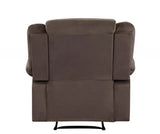 40" Contemporary Brown Fabric Chair - Homeroots