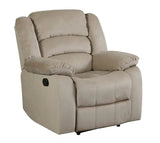40" Contemporary Beige Fabric Chair - Homeroots