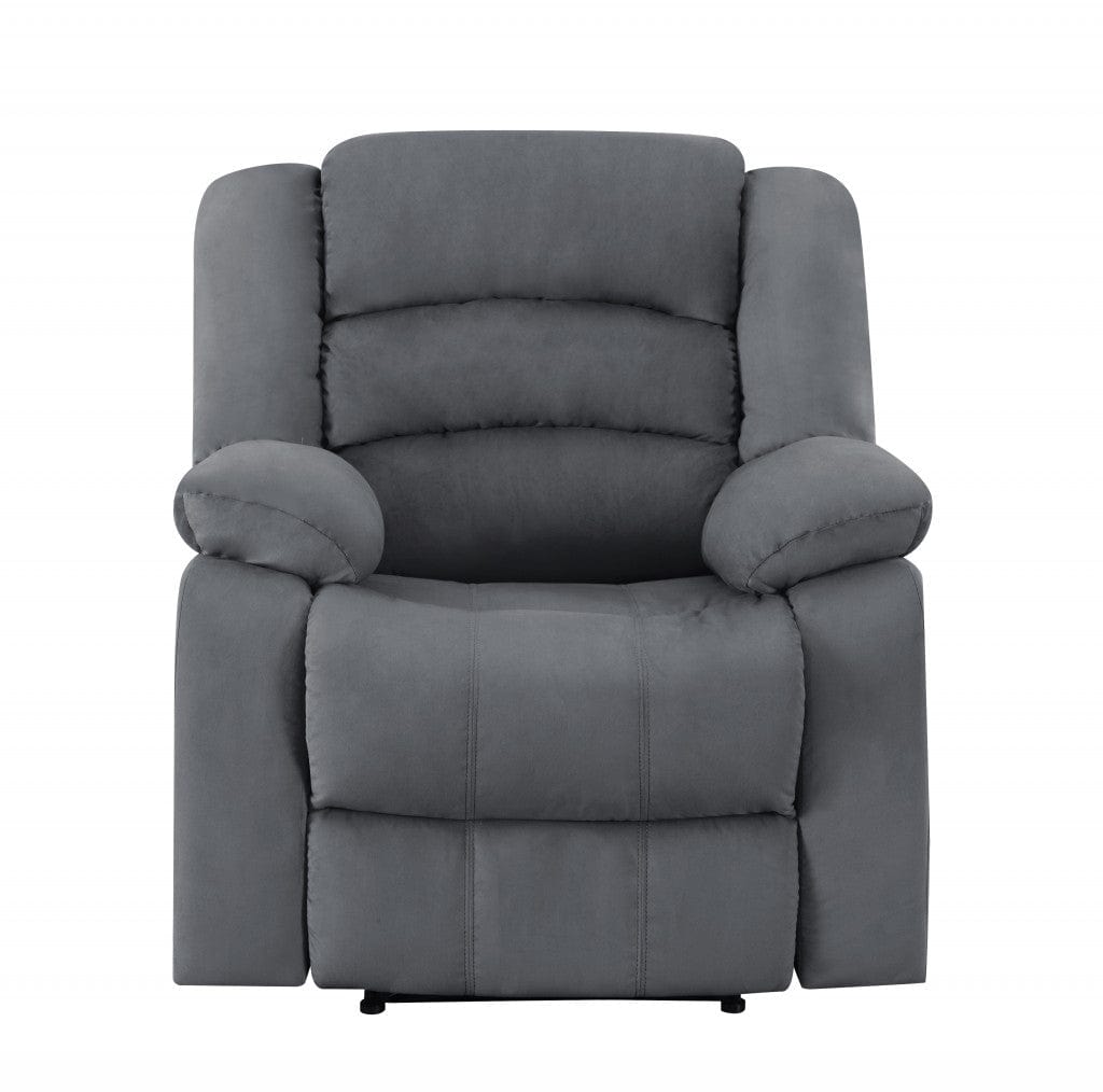 Three Piece Indoor Gray Microsuede Six Person Seating Set - Homeroots
