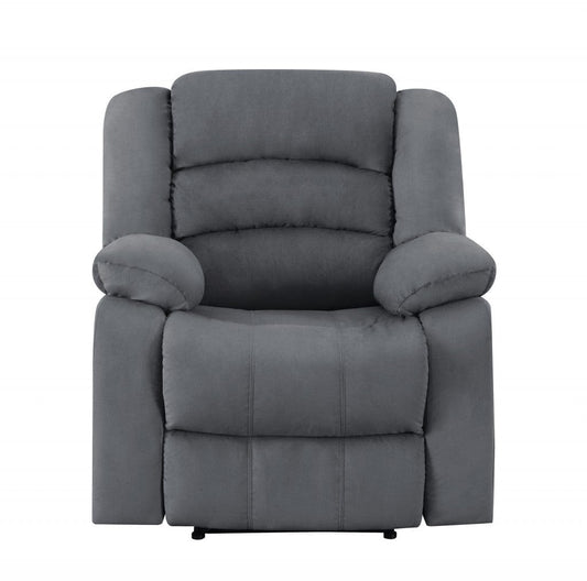 Three Piece Indoor Gray Microsuede Six Person Seating Set - Homeroots