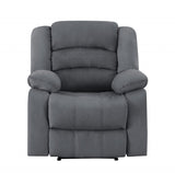 Three Piece Indoor Gray Microsuede Six Person Seating Set - Homeroots