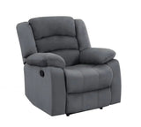 40" Contemporary Grey Fabric Chair - Homeroots
