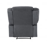 40" Contemporary Grey Fabric Chair - Homeroots