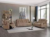 Three Piece Indoor Beige Microsuede Six Person Seating Set - Homeroots - Flyclothing LLC