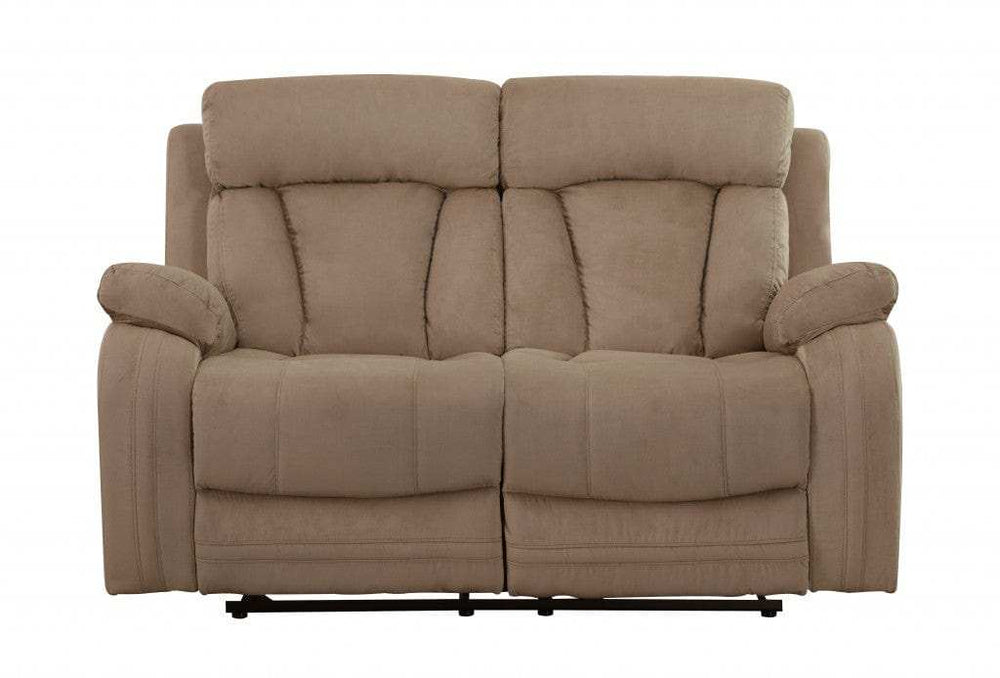 Three Piece Indoor Beige Microsuede Six Person Seating Set - Homeroots - Flyclothing LLC