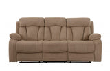 Three Piece Indoor Beige Microsuede Six Person Seating Set - Homeroots