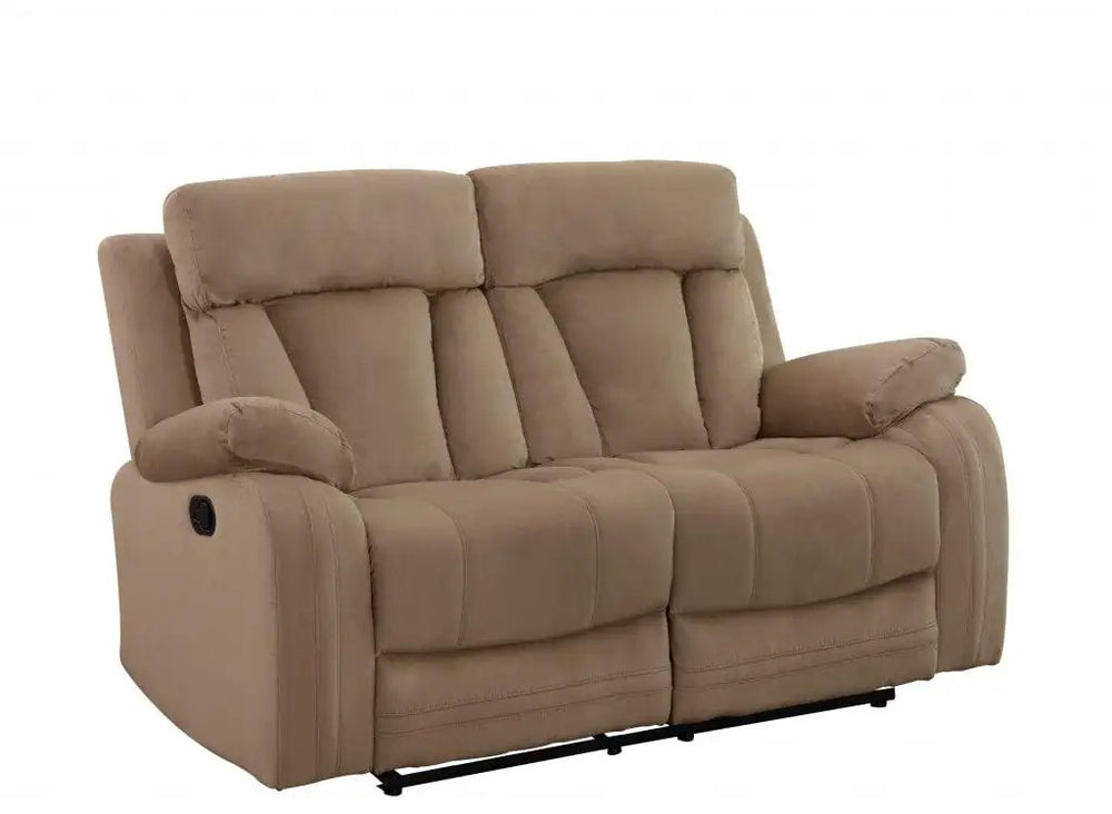 40" Modern Beige Fabric Loveseat - Homeroots - Flyclothing LLC