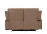 40" Modern Beige Fabric Loveseat - Homeroots - Flyclothing LLC