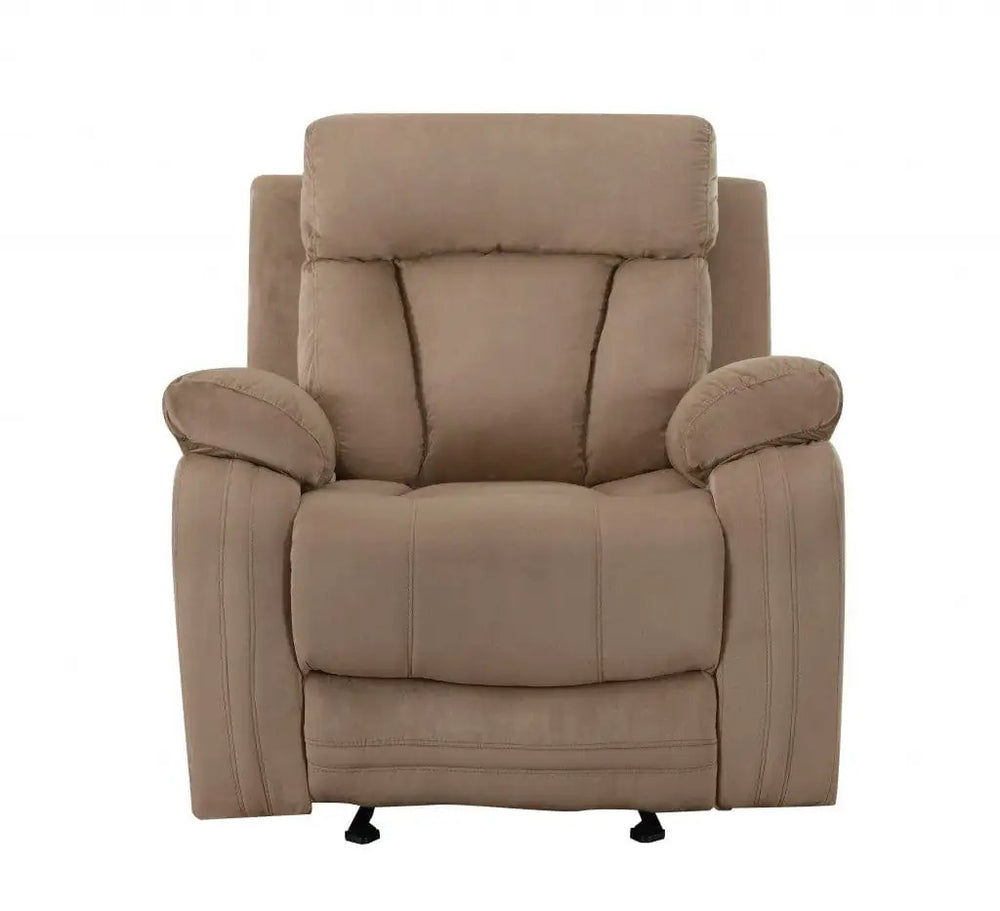 40" Modern Beige Fabric Chair - Homeroots
