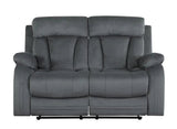 Three Piece Indoor Gray Microsuede Six Person Seating Set - Homeroots