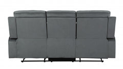 40" Modern Grey Fabric Sofa