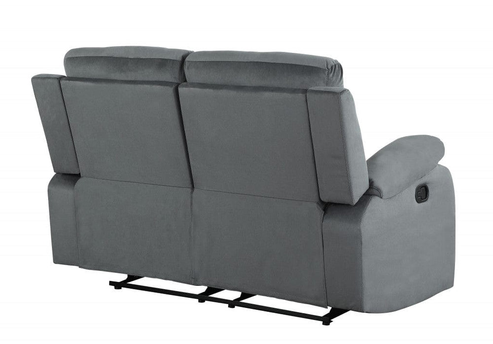 40" Modern Grey Fabric Loveseat - Homeroots - Flyclothing LLC
