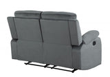 40" Modern Grey Fabric Loveseat - Homeroots