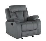 40" Modern Grey Fabric Chair - Homeroots