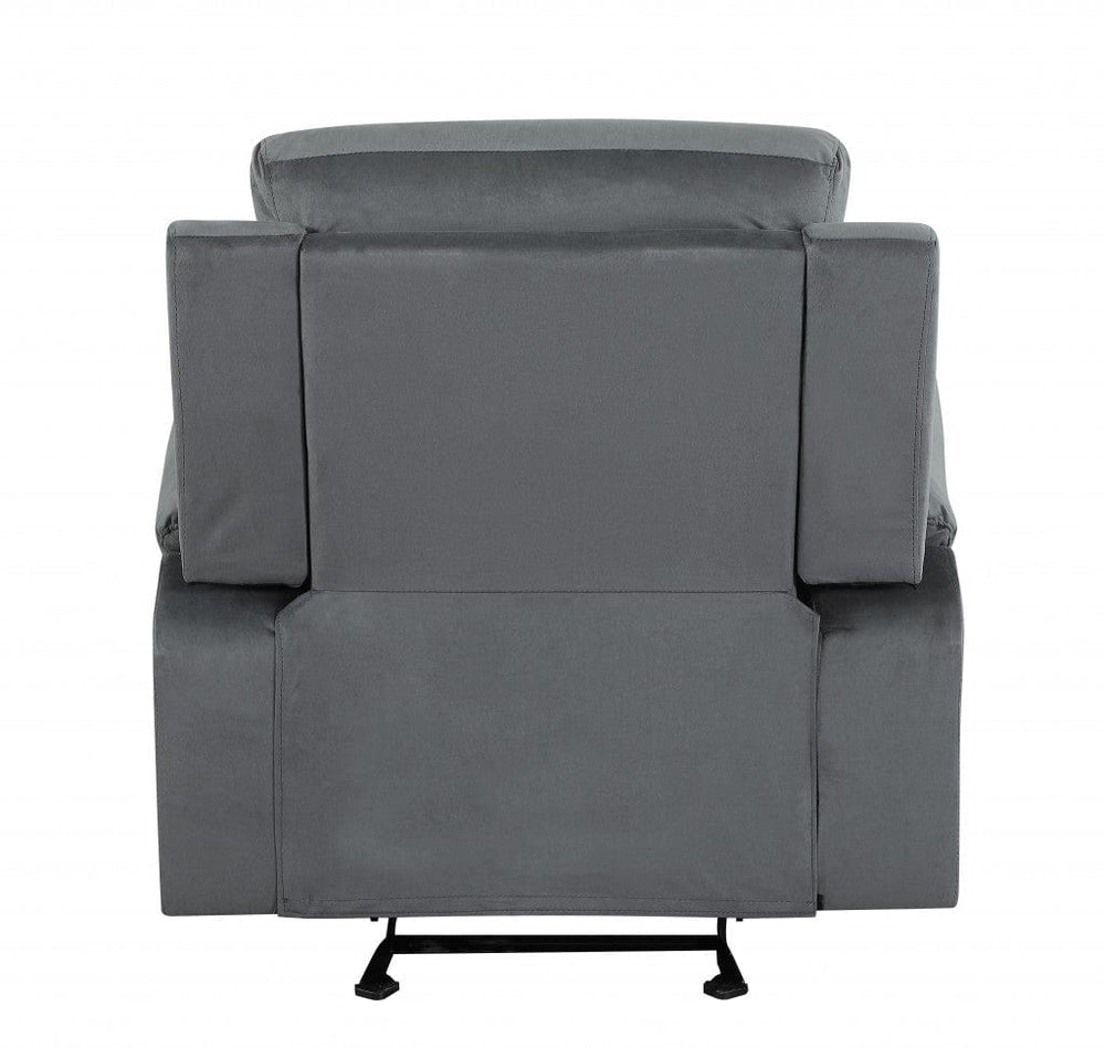 40" Modern Grey Fabric Chair - Homeroots - Flyclothing LLC