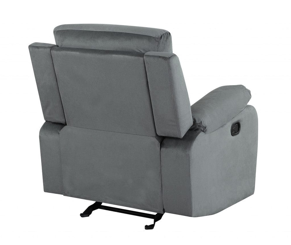 40" Modern Grey Fabric Chair - Homeroots - Flyclothing LLC
