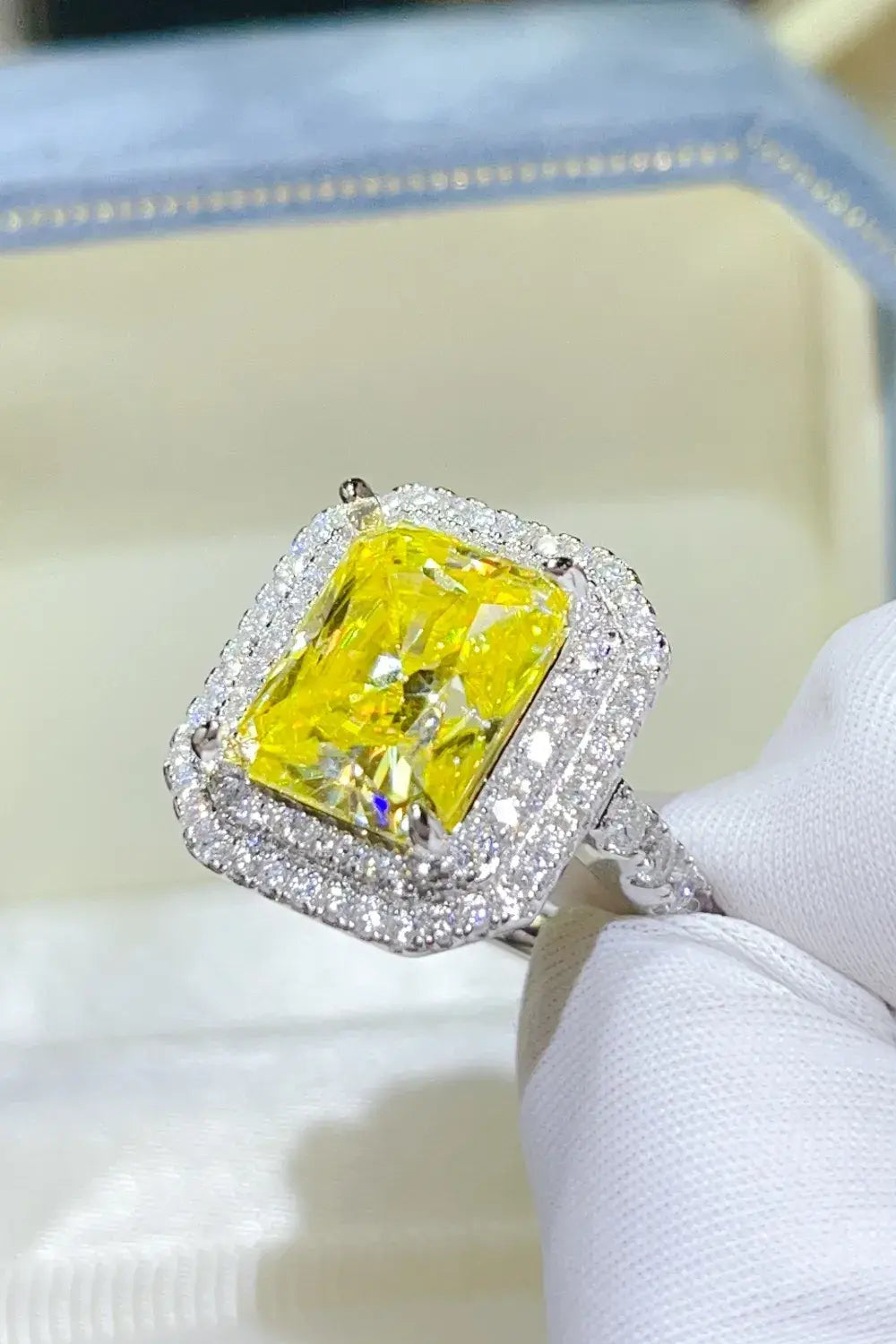 2 Carat Moissanite 925 Sterling Silver Ring - Trendsi - Flyclothing LLC