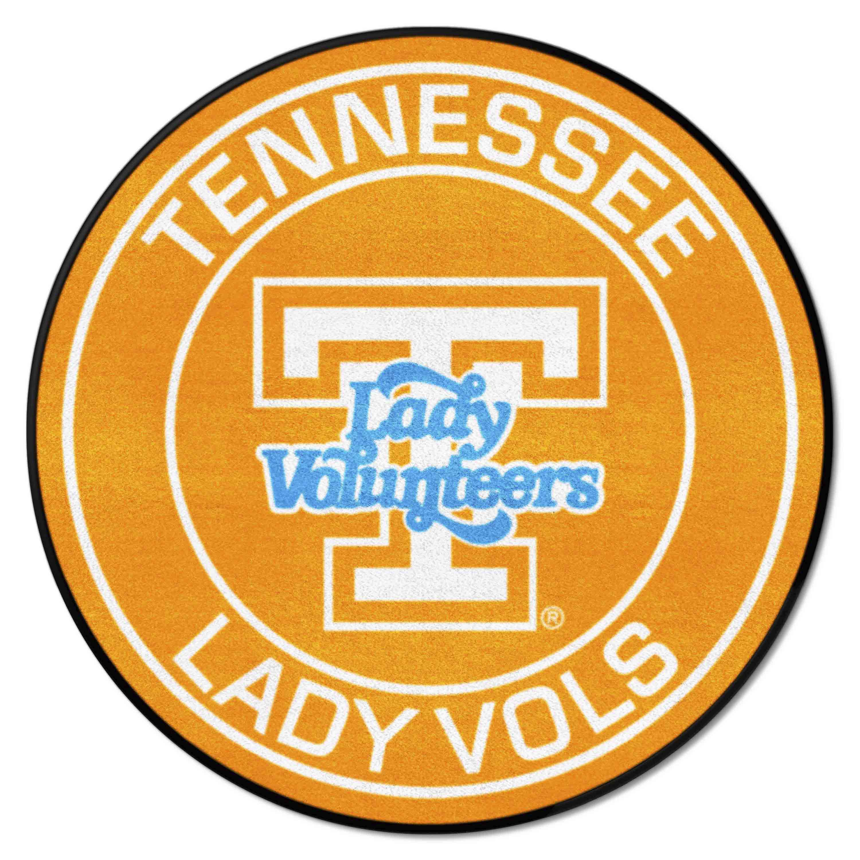 Tennessee Volunteers Roundel Rug - 27in. Diameter, Lady Volunteers - Tennessee
