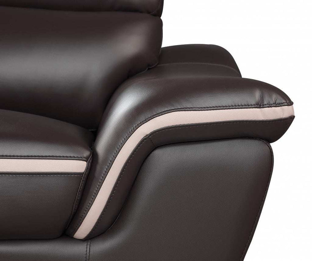 Leather Match Solid Color Pillow Top Arms Club Chair Silver Legs - Homeroots - Flyclothing LLC