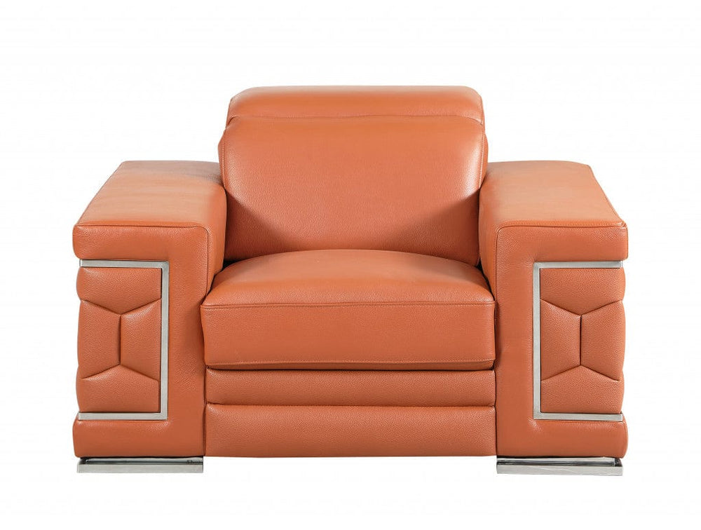 29" To 38" Camel Sturdy Chair - Homeroots