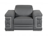 29" To 38" Sturdy Dark Gray Chair - Homeroots - Flyclothing LLC
