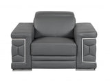 29" To 38" Sturdy Dark Gray Chair - Homeroots